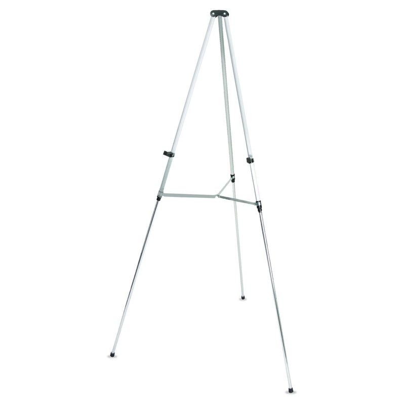 Quartet Easel, Aluminum, Lightweight, Telescoping, 66" Max. Height, Supports 25 lbs, Silver Finish (50E) - Image 4